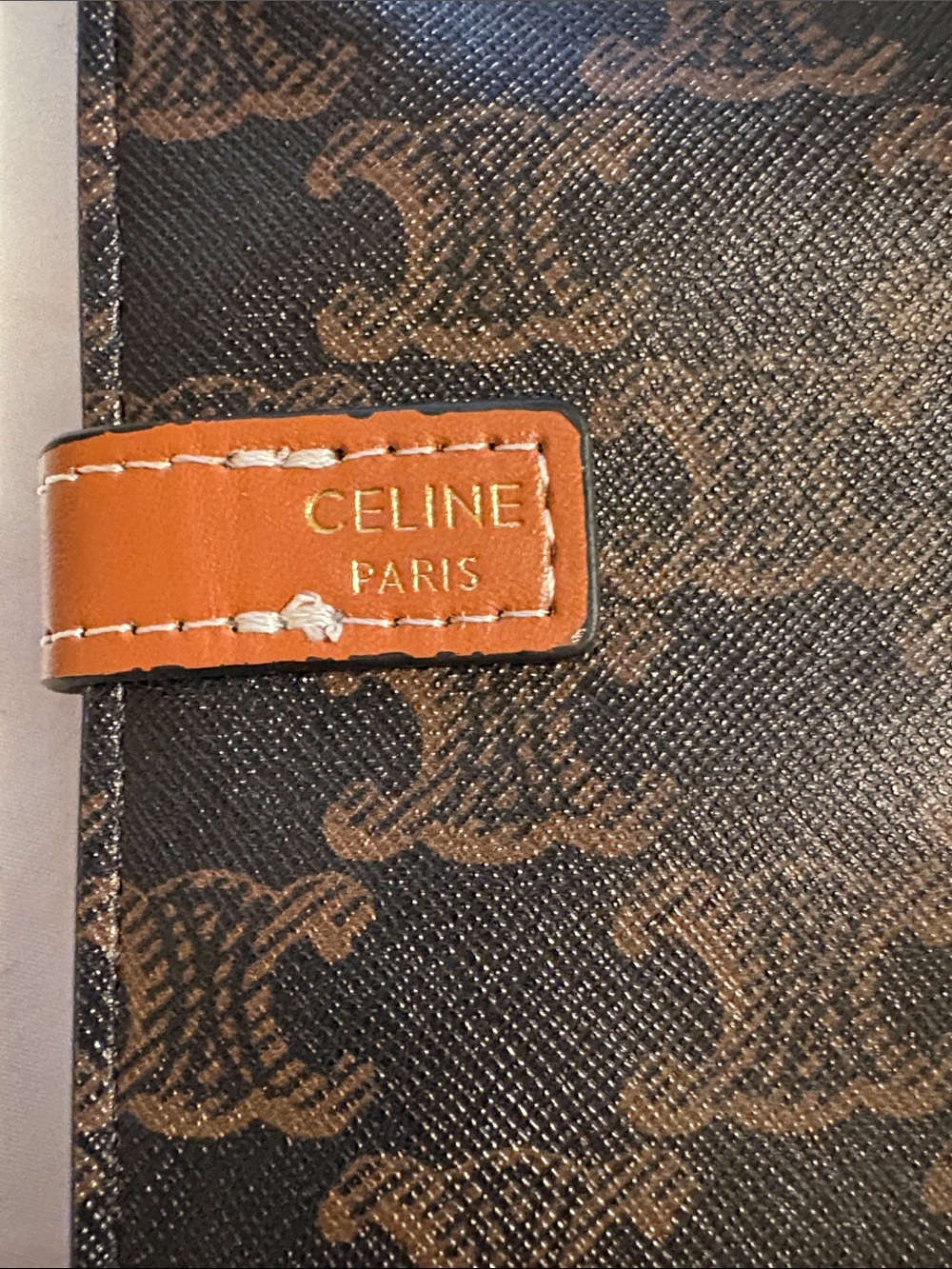 CELINE refillable notebook cover w/ starter blank notebook - Picture 3 of 9